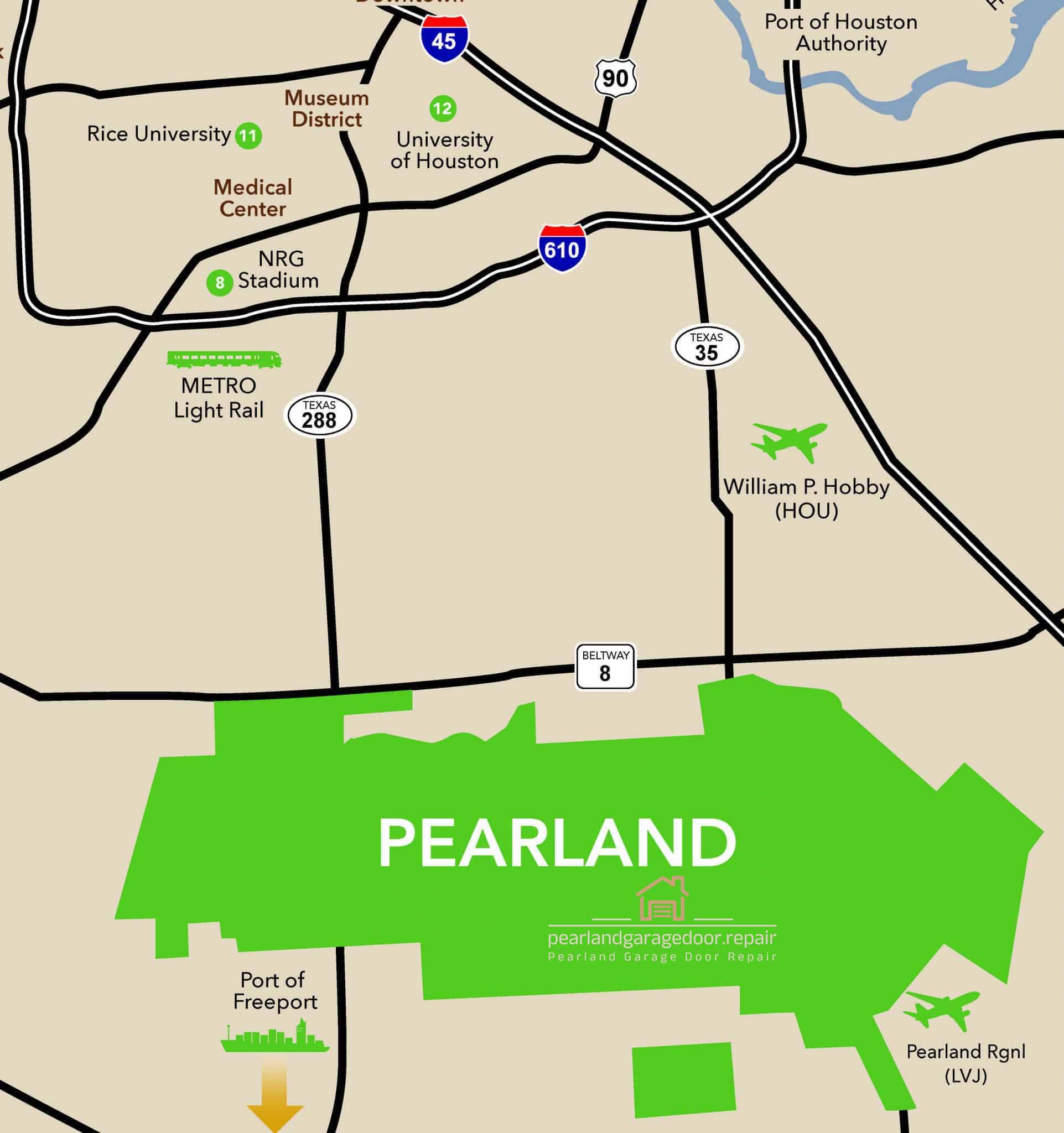 Expert Garage Door repair & service in Pearland, Texas